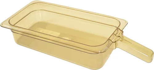 Vista 5 de Carlisle FoodService Products 30861H13 StorPlus - Sartén para alimentos de alto calor con 1 asa, 4 pulgadas de profundidad, tercer tamaño, ámbar
