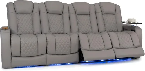 Vista 10 de Seatcraft Virtuoso 365 - Asiento de cine en casa (3 unidades), color ébano