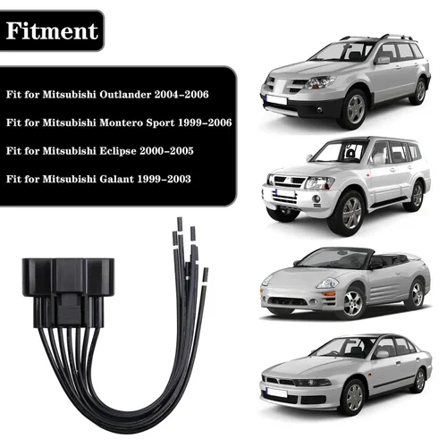 Vista 2 de Sensor de flujo de aire masivo MAF conector conector para Mitsubishi Outlander Montero Sport Eclipse Galant 1999-2006, apto para Chrysler Sebring