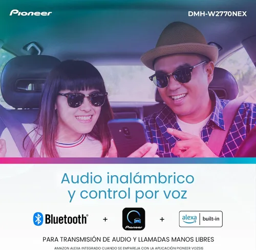 Vista 4 de Pioneer DMH-W2770NEX Estéreo de coche doble DIN con pantalla táctil capacitiva de 6,8 pulgadas Digital Multimedia Receiver, Wireless Apple CarPlay