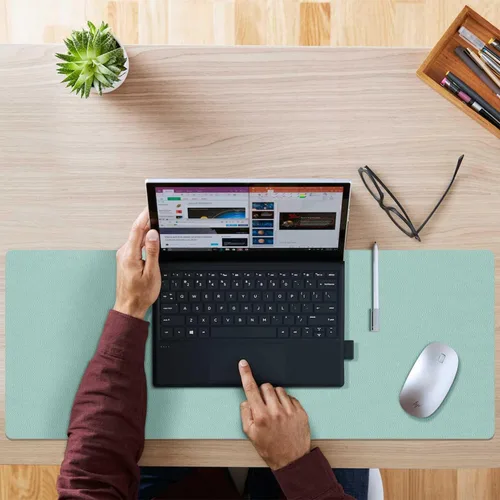 Vista 6 de Tapete de Escritorio Grande Protector – Alfombrilla Multifuncional de Doble Cara para Escritorio de Oficina, Alfombrilla de Ratón Suave