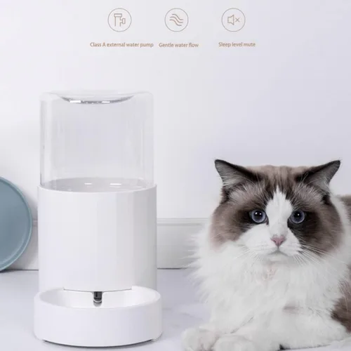 Vista 4 de Dispensador de agua para mascotas, tazón automático, alimentador automático para gatos y perros