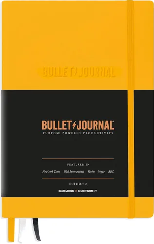 Vista 17 de LEUCHTTURM1917 The Official Bullet Journal Edition 2 - Cuaderno construido para BuJo, tamaño mediano A5 204 páginas de papel de 4.23 oz/m², con guía