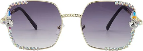 Vista 2 de Shiratori Gafas de sol para hombres y mujeres clásicas sin llantas con funda, protección UV 100%