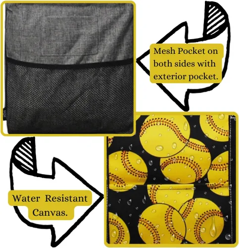 Vista 434 de NGIL Bolsa de comestibles reutilizable extra grande plegable de gran tamaño para comestibles, almacenamiento, picnic, playa, Estampado
