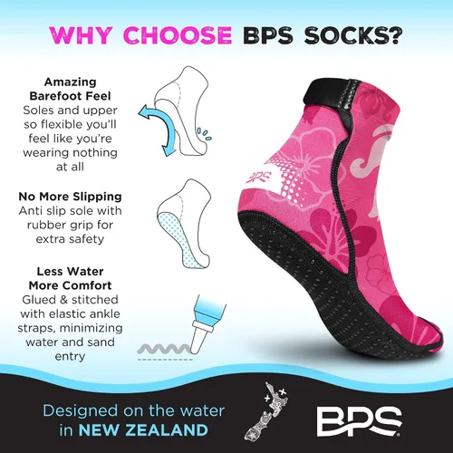 Vista 34 de BPS "Second Skin" - Calcetines de voleibol de playa ultra flexibles de secado rápido, calcetines de fútbol de arena, botines de deportes acuáticos