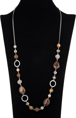 Vista 2 de Pearl & Club - Collar largo con cuentas para mujer