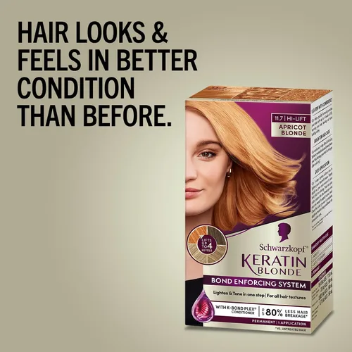 Vista 14 de Schwarzkopf Keratin - Tinte para el cabello rubio, 7.0 rubio ceniza oscuro, coloración permanente de calidad profesional, sistema de refuerzo