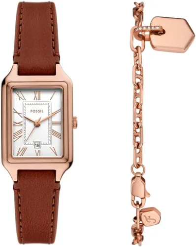 Vista 23 de Fossil Raquel - Reloj de cuarzo y acero inoxidable para mujer, con tres manecillas