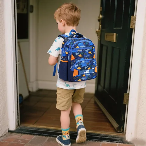 Vista 9 de Mochila preescolar para niños y niñas, bolsas escolares para niños y niñas, bolsas escolares para jardín de infantes