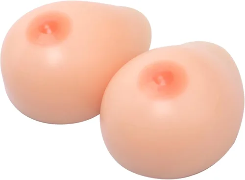Vista 3 de Autoadhesivo de silicona forma pechos falsos para prótesis de mastectomía transgénero Crossdresser..