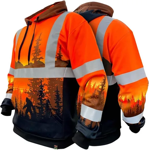 Vista 10 de SafetyShirtz SS360 ANSI Clase 3 Tipo R Sudaderas con Capucha Gráfica
