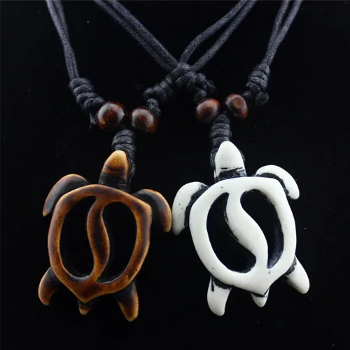 Vista 6 de Collar Yin Yang para parejas, collar de resina de tortuga marina de Tai Chi, mejores amigos, mejor amiga, collar de amistad para 2 mujeres