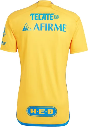 Vista 2 de adidas Camiseta de fútbol Tigres TUANL 2324 para hombre, diseño nostálgico con tecnología Aeroready de alto rendimiento
