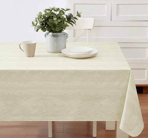 Vista 12 de Newbridge Moire - Mantel de franela de vinilo con estampado ondulado de color sólido para interiores y exteriores