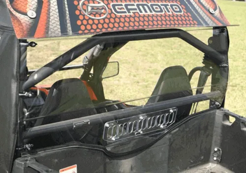 Vista 2 de Falcon Ridge Aero-Vent - Parabrisas trasero duro para UTV lado a lado, CF Moto ZForce 500 800 800EX 1000 (2019-2021)