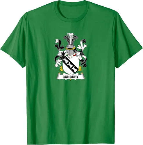Vista 4 de Bunbury Coat of Arms - Camiseta con escudo familiar Negro