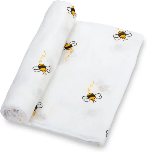 Vista 13 de LollyBanks Manta de bebé para niños y niñas, mantas de arrullo de muselina de algodón 100% para recién nacidos, 47 x 47 pulgadas, manta de recepción