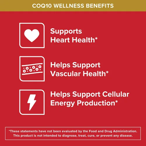 Vista 2 de Qunol Cápsulas blandas CoQ10 de 100 mg, Ultra CoQ10 100 mg, 3 veces mejor absorción, antioxidante para la salud del corazón y producción de energía
