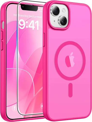 Vista 249 de FNTCASE - Funda para iPhone 16 Pro: magnética, mate, translúcida, de grado militar, protectora contra caídas, resistente, fina, duradera y a prueba