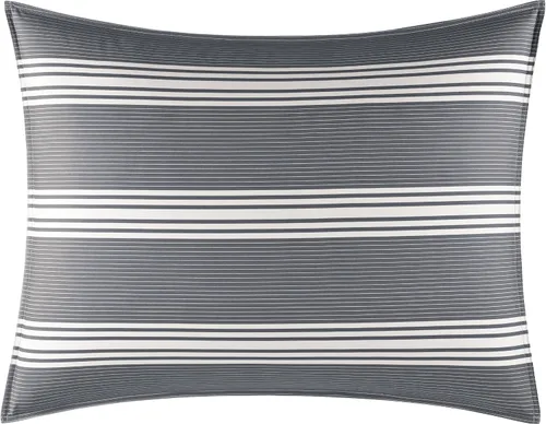 Vista 4 de Nautica - Juego de edredón King, ropa de cama reversible de algodón con fundas a juego y bolsa de lavandería reutilizable, peso medio, certificado