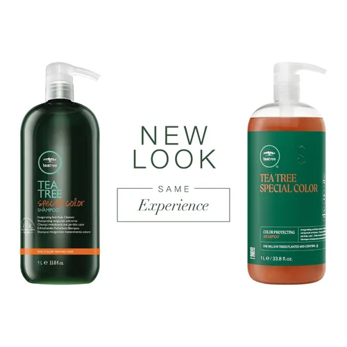 Vista 2 de Tea Tree Champú de color especial, limpia suavemente, protege el color del cabello, para cabello teñido