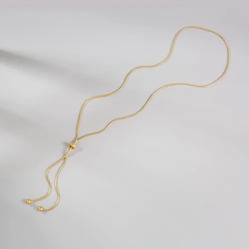 Vista 6 de Joya Love Gold Necklace For Women Trendy Necklaces Chain Necklace Dainty Choker Necklace For Women Snake Chain Necklaces Aesthetic Stainless Steel