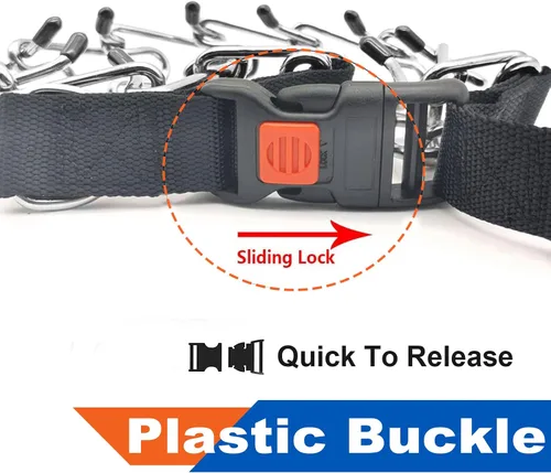Vista 5 de Supet Collar de entrenamiento para perros pequeños, medianos y grandes, con hebilla de liberación rápida, ajustable, sin tirones, con cubierta