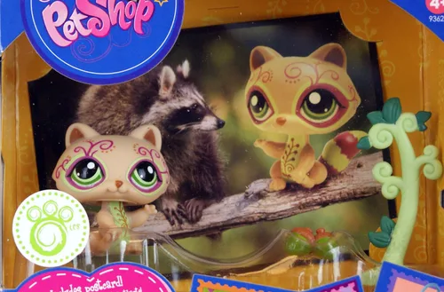 Vista 2 de Littlest Pet Shop Serie 4 Postal Mascotas Mapache