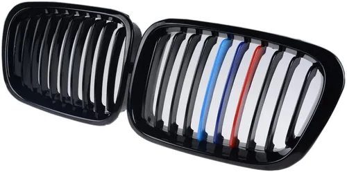 Vista 8 de Izquierda Derecha Rejillas frontales de capó de fibra de carbono compatibles con BMW E46 325Ci 330Ci Coupé Convertible 2003-2006