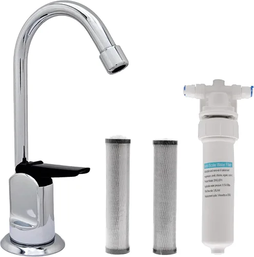 Vista 11 de Westbrass CO127-11 Kit de grifo dispensador de agua fría pura estilo Touch-Flo de 6 pulgadas con unidad de filtro en línea debajo del fregadero y 2