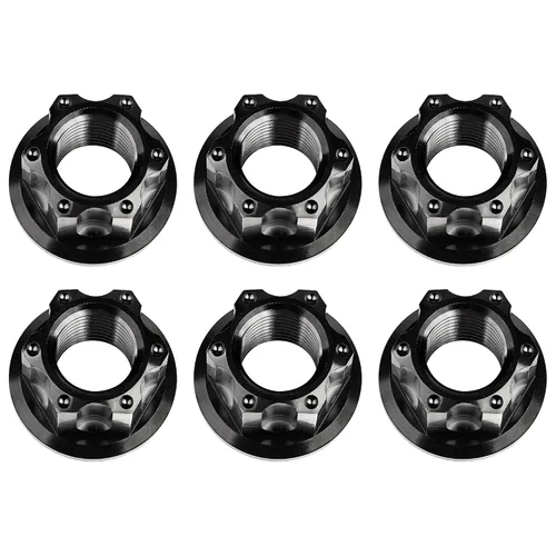 Vista 57 de Tuerca de perno de brida de titanio M6 M8 M10 M12 M14 M16 para bicicleta, motocicleta, eje trasero de automóvil, accesorios de modificación