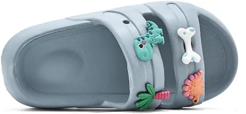 Vista 3 de Sandalias deslizantes para niñas y niños pequeños, antideslizantes, bonitos, ligeros, zapatos de agua de verano, para la ducha, al aire libre