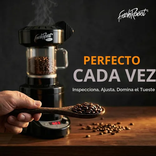 Vista 7 de SR540 Tostador Automático de Granos de Café Tueste Café en Casa Ajustes de Calor Variables Control de Ventilador de Convección Pantalla