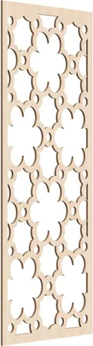 Vista 181 de 9 3/8"W x 24 3/8"H x 1/4"T Southgate Decorativos Paneles De Pared De Madera Calado, Abedul