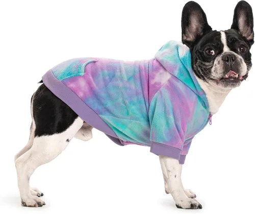 Vista 14 de Ropa de bulldog francés de camuflaje con capucha para perros pequeños, cachorros, chihuahua, abrigo, sudadera con capucha para mascotas, gatos Camo