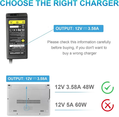 Vista 6 de Cargador de 48W 12V 3.58A para Surface Pro 1, compatible con RT