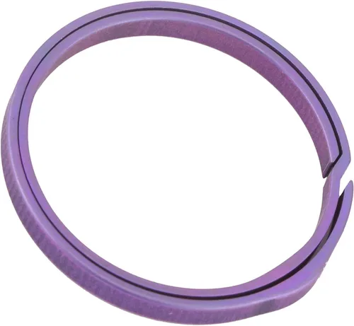 Vista 2 de VBESTLIFE Llavero de aleación de 1.299 in ligero portátil con abertura lateral en forma de arco Split Llavero Anillos O planos, Púrpura