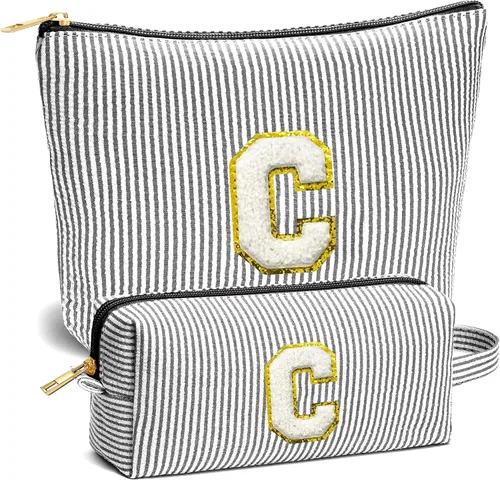 Vista 13 de Set de Bolsos de Maquillaje de Viaje - Bolso Inicial de Aseo de Viaje, Bolso de Cosméticos Portátil Bolso de Maquillaje de Viaje con Artículos Azul