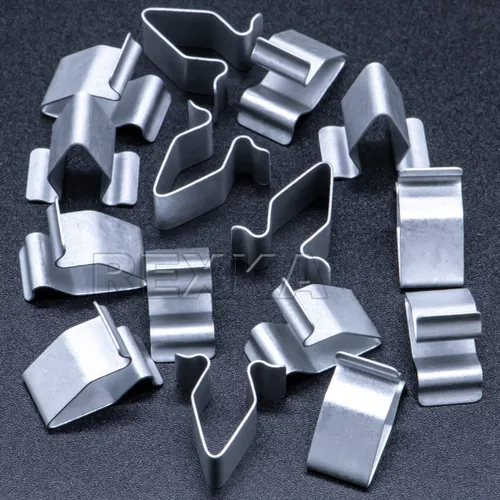 Vista 9 de Rexka Clip de resorte para panel de ajuste metálico, 30 unidades, 0.630 in, compatible con VW Audi 4A0-867-276A 30Pcs