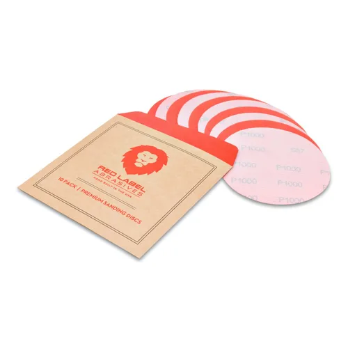 Vista 14 de Discos de lijado húmedos con gancho y bucle (velcro) de 5 pulgadas, 10