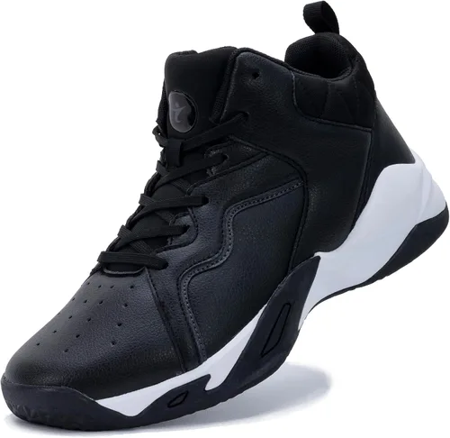 Vista 2 de Men's Basketball Shoe High-Top Athletic Running Sneakers Outdoor Trainers Non-Slip Lightweight Cushioning Workout Sport Shoes US 7-13