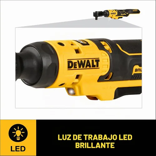 Vista 4 de DEWALT ATOMIC 20V MAX Ratilla inalámbrica sin escobillas, 1/2 pulgada, solo herramienta desnuda (DCF512B)