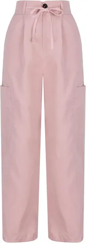 Vista 5 de oelaio Pantalones cargo para mujer, cintura alta, ropa de calle, con bolsillo, pantalones de paracaídas, pantalones holgados casuales, ropa de calle