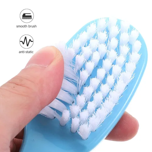 Vista 4 de EXCEART Juego de cepillo y peine para el pelo del bebé, cepillo de masaje para el cuero cabelludo para recién nacidos y niños pequeños, 1 juego