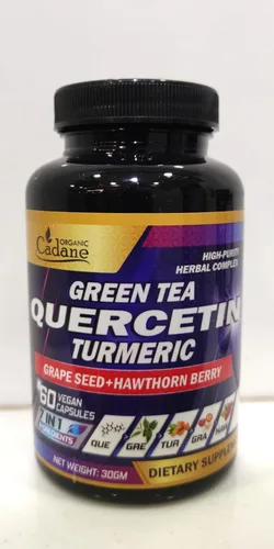 Vista 2 de Organic Cadane Suplementos de quercetina - 60 cápsulas de superalimentos