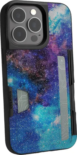 Vista 54 de Smartish Funda tipo cartera para iPhone 11 Pro - Wallet Slayer Vol. 2 [soporte protector delgado] tarjetero (seda) - Black Tie Affair