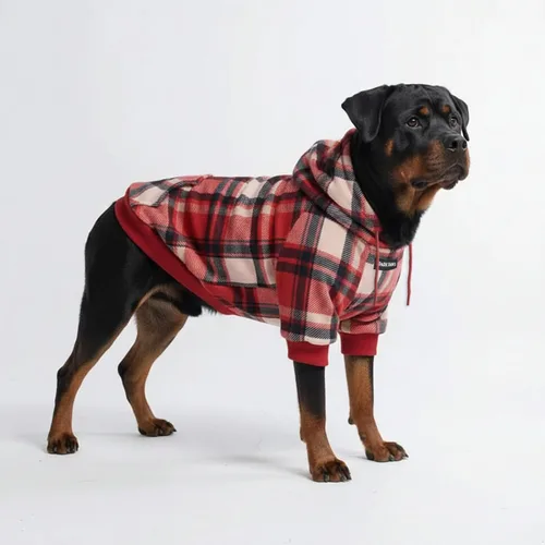 Vista 24 de Spark Paws Sudadera con capucha para perro, suéter de primera calidad para perros pequeños, medianos y grandes Trajes cálidos para bulldogs