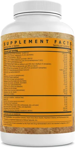 Vista 2 de Beyond Health Suministro multivitamina para 90 días, 180 unidades, apoyo general para el bienestar