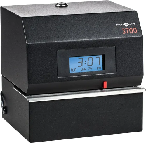 Vista 8 de Pyramid 3700 - Reloj de tiempo y sello para documentos, color negro